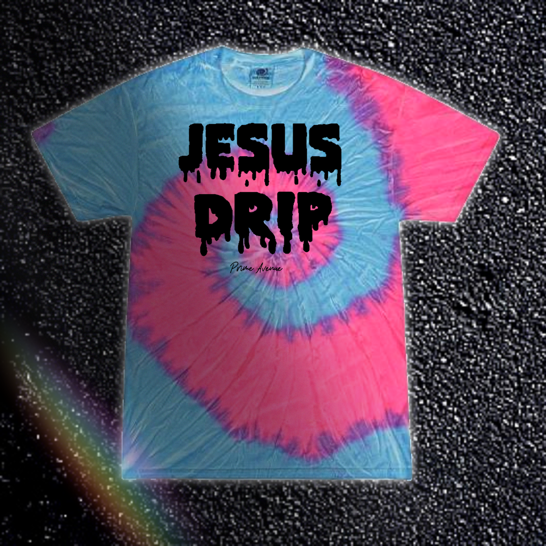 Black Jesus Drip Cotton Candy T-Shirt