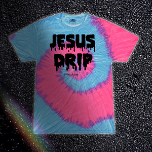 Black Jesus Drip Cotton Candy T-Shirt
