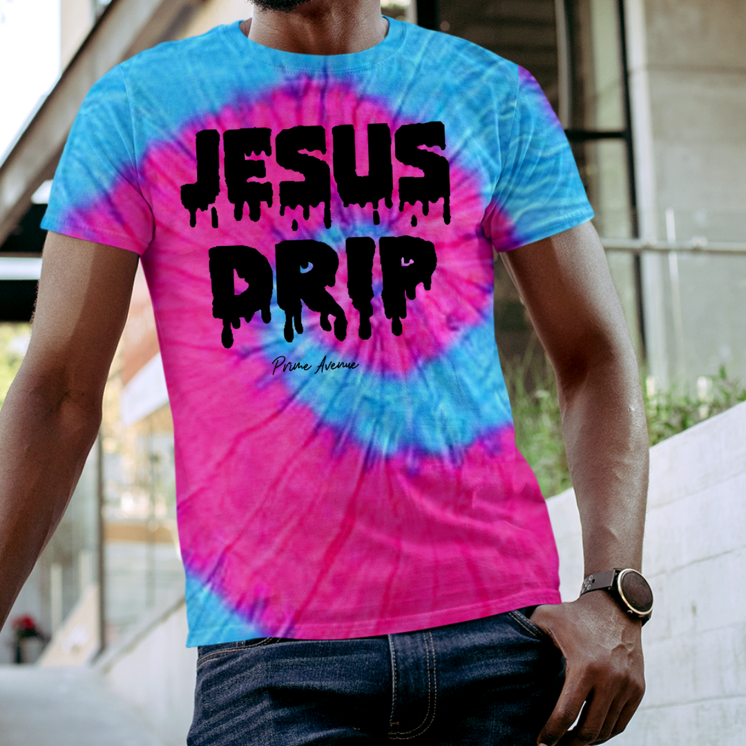 Black Jesus Drip Cotton Candy T-Shirt