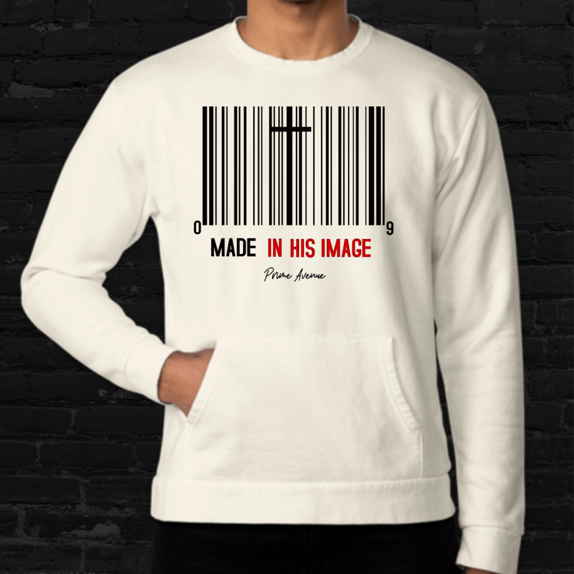 Made In His Image Sweatshirt w/ Front Pocket