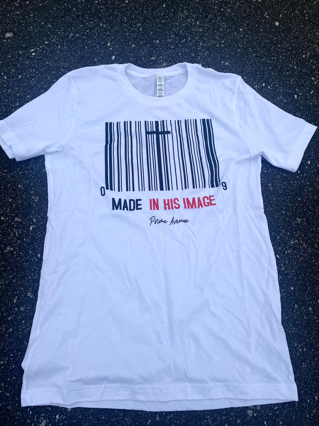 White Made In His Image Tee