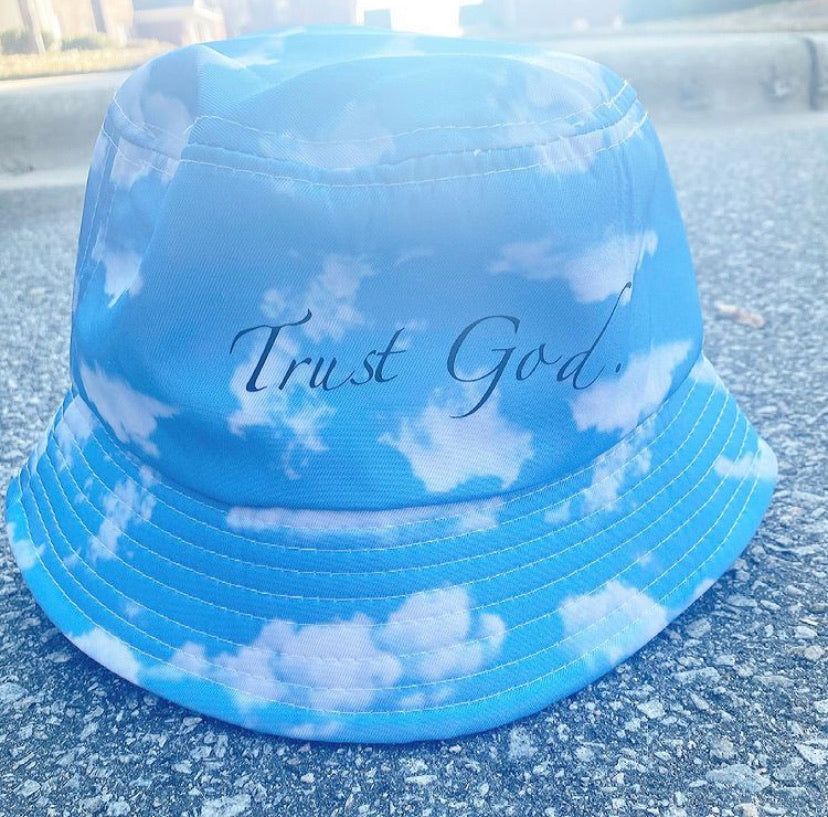 Cloud Trust God Bucket Hat